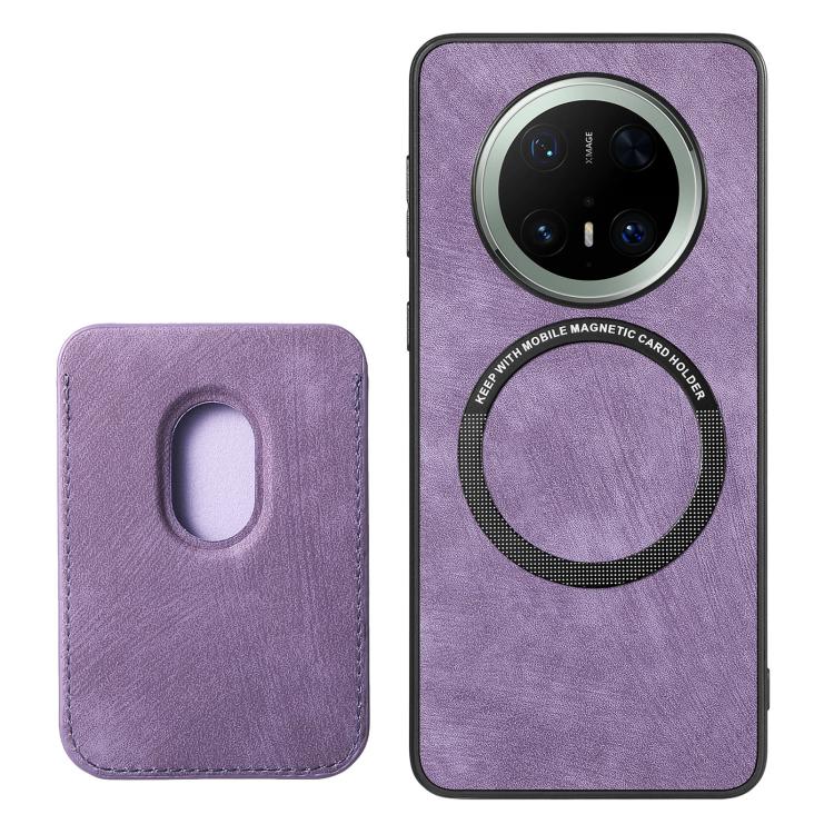 For Huawei Mate 70 Pro Retro Leather Card Bag Magnetic Phone Case