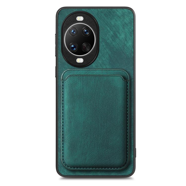 For Huawei nova 14 Retro Leather Card Bag Magnetic Phone Case