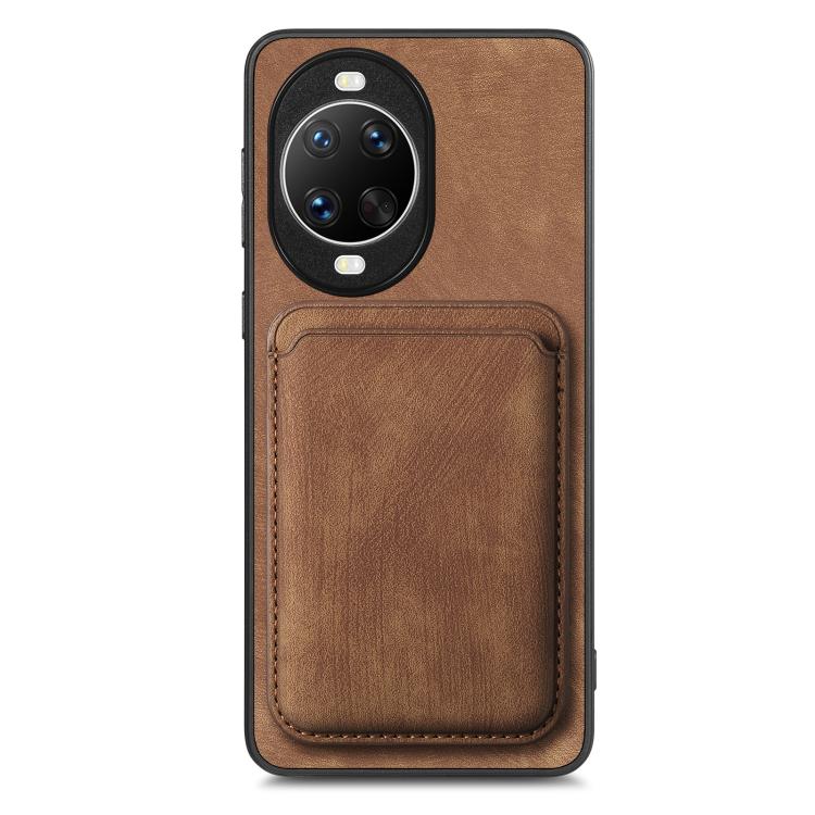 For Huawei nova 14 Ultra Retro Leather Card Bag Magnetic Phone Case
