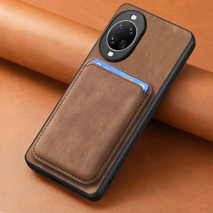 For Huawei nova 14 Ultra Retro Leather Card Bag Magnetic Phone Case