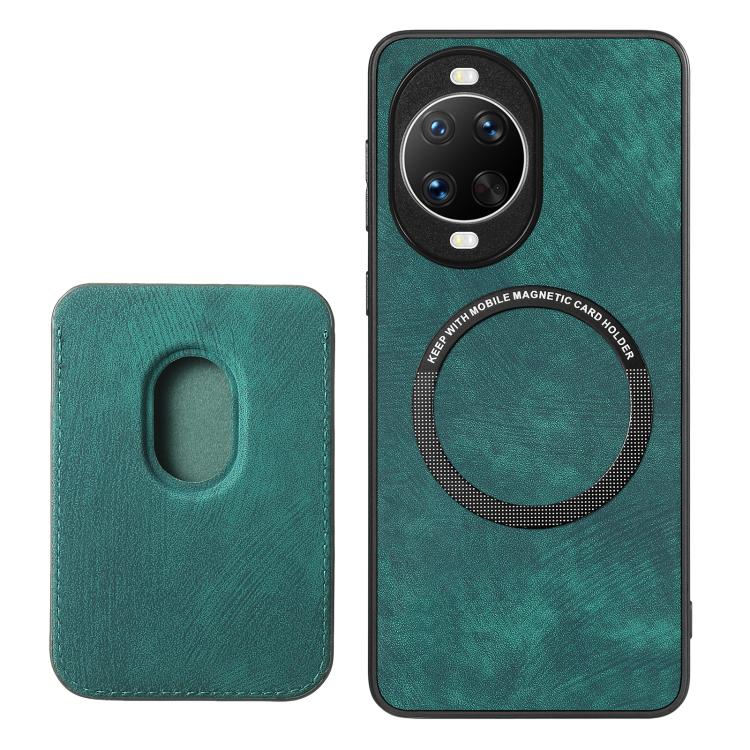 For Huawei nova 14 Ultra Retro Leather Card Bag Magnetic Phone Case