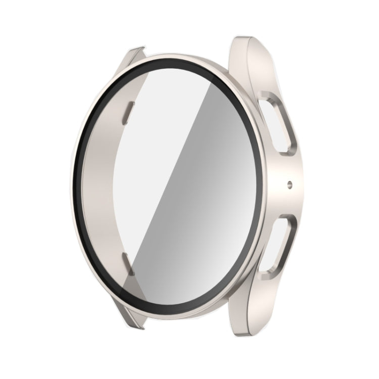 For Samsun Galaxy Watch 7 44mm PC + Tempered Film Integrated Watch Protective Case