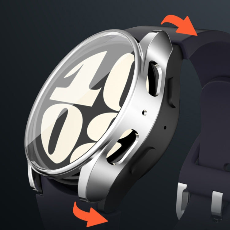 For Samsun Galaxy Watch 7 40mm Full Coverage TPU Electroplated Watch Protective Case