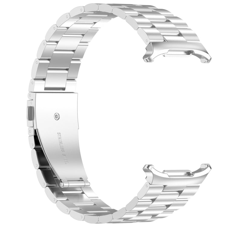 For Samsung Galaxy Watch Ultra 47mm Three Beads Stainless Steel Metal Watch Band