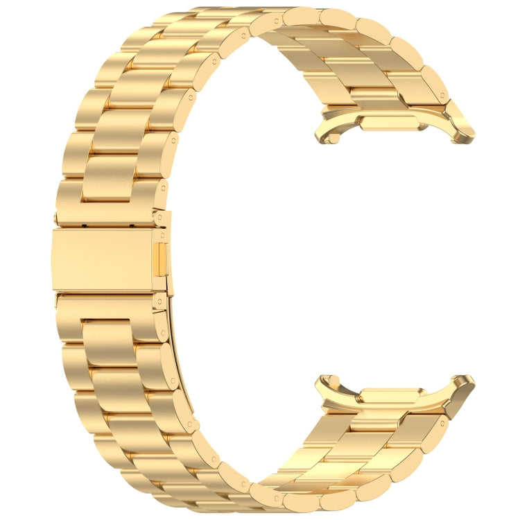 For Samsung Galaxy Watch Ultra 47mm Three Beads Stainless Steel Metal Watch Band