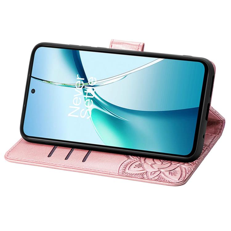 For OPPO Reno13 Butterfly Love Flower Embossed Leather Phone Case