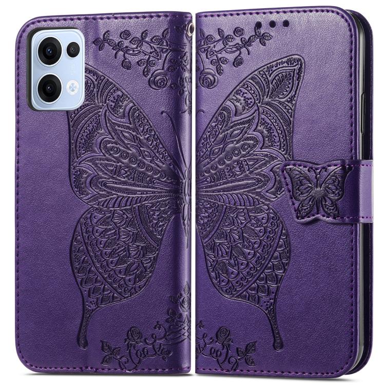 For OPPO Reno13 Pro Butterfly Love Flower Embossed Leather Phone Case