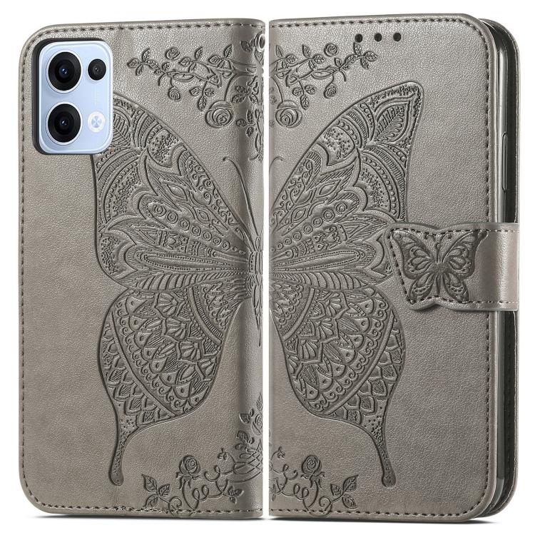 For OPPO Reno13 Pro Butterfly Love Flower Embossed Leather Phone Case