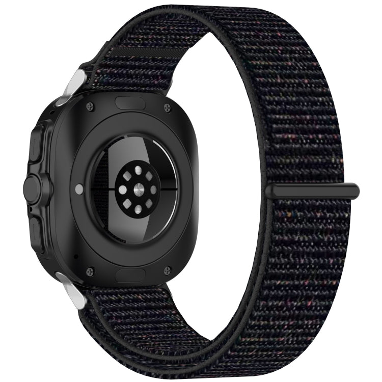 For Samsung Galaxy Watch Ultra 47mm Loop Nylon Hook and Loop Fastener Watch Band