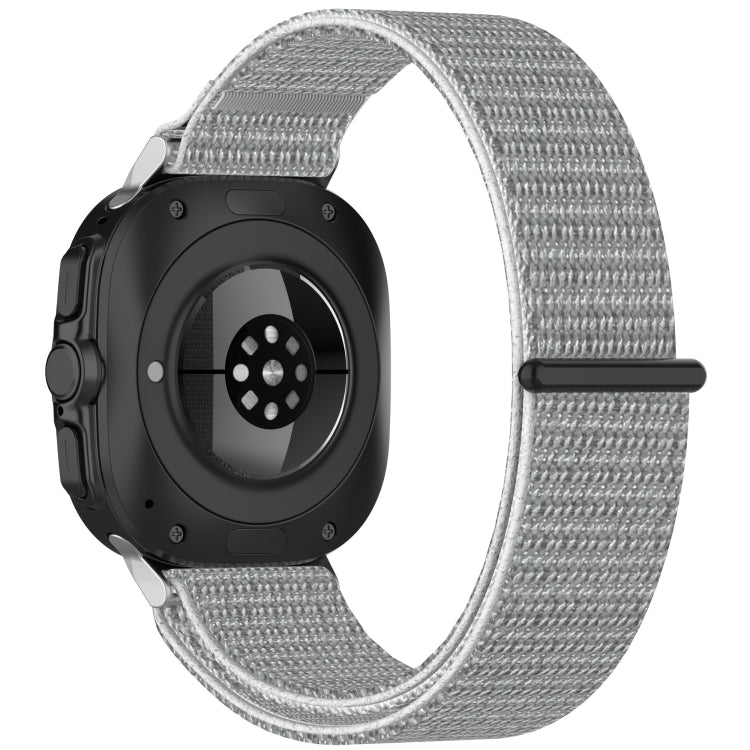 For Samsung Galaxy Watch Ultra 47mm Loop Nylon Hook and Loop Fastener Watch Band