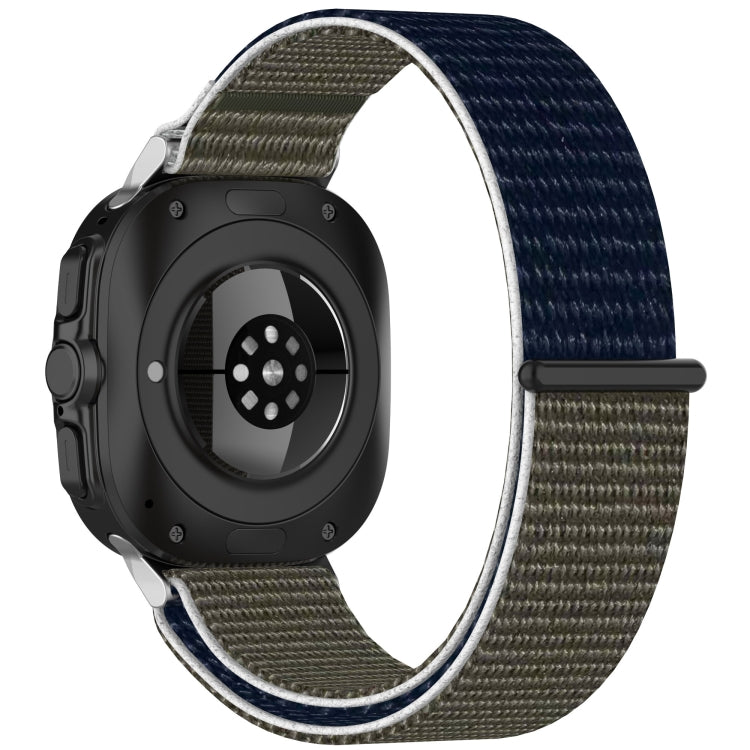 For Samsung Galaxy Watch Ultra 47mm Loop Nylon Hook and Loop Fastener Watch Band