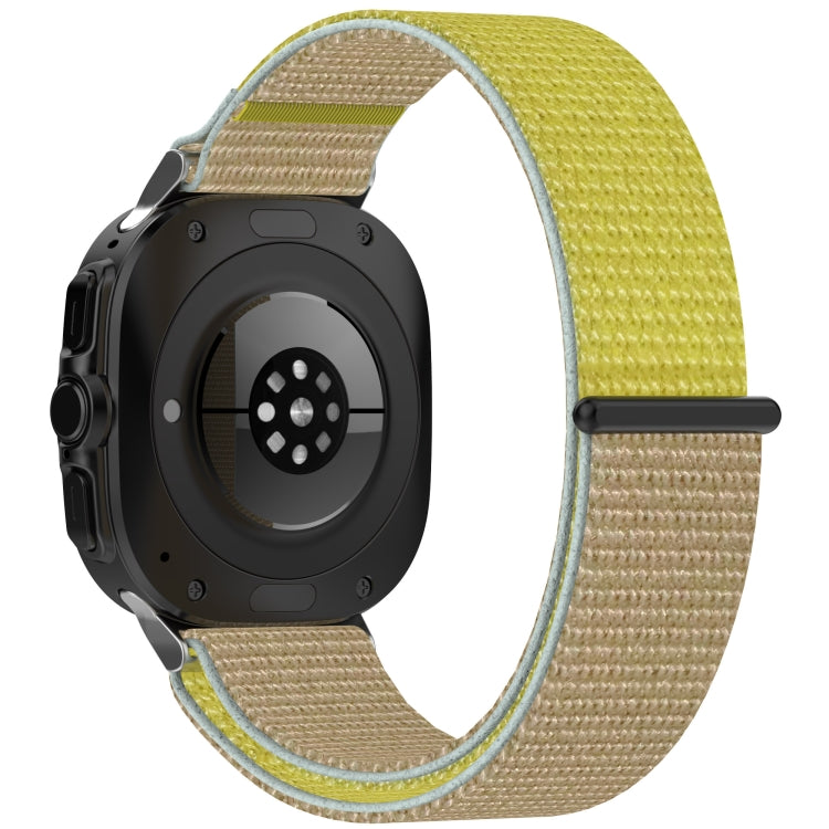 For Samsung Galaxy Watch Ultra 47mm Loop Nylon Hook and Loop Fastener Watch Band