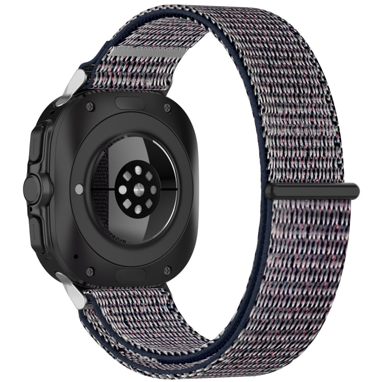 For Samsung Galaxy Watch Ultra 47mm Loop Nylon Hook and Loop Fastener Watch Band