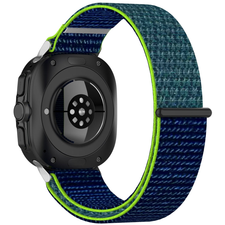 For Samsung Galaxy Watch Ultra 47mm Loop Nylon Hook and Loop Fastener Watch Band