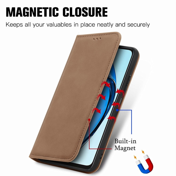 For OPPO A60 Retro Skin Feel Magnetic Flip Leather Phone Case