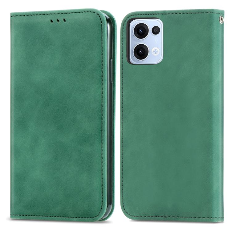 For OPPO Reno13 Retro Skin Feel Magnetic Flip Leather Phone Case