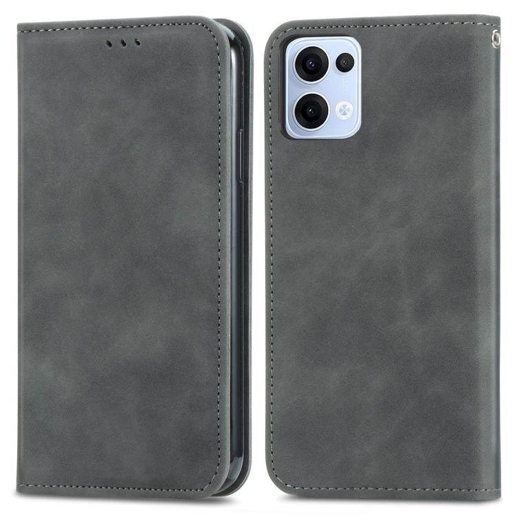 For OPPO Reno13 Retro Skin Feel Magnetic Flip Leather Phone Case
