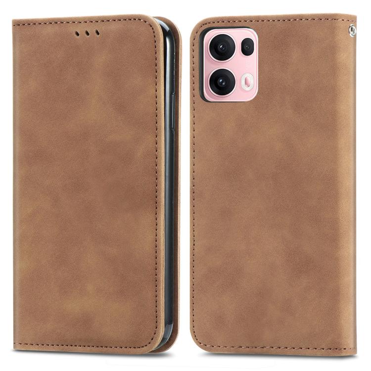 For OPPO Reno13 Pro Retro Skin Feel Magnetic Flip Leather Phone Case