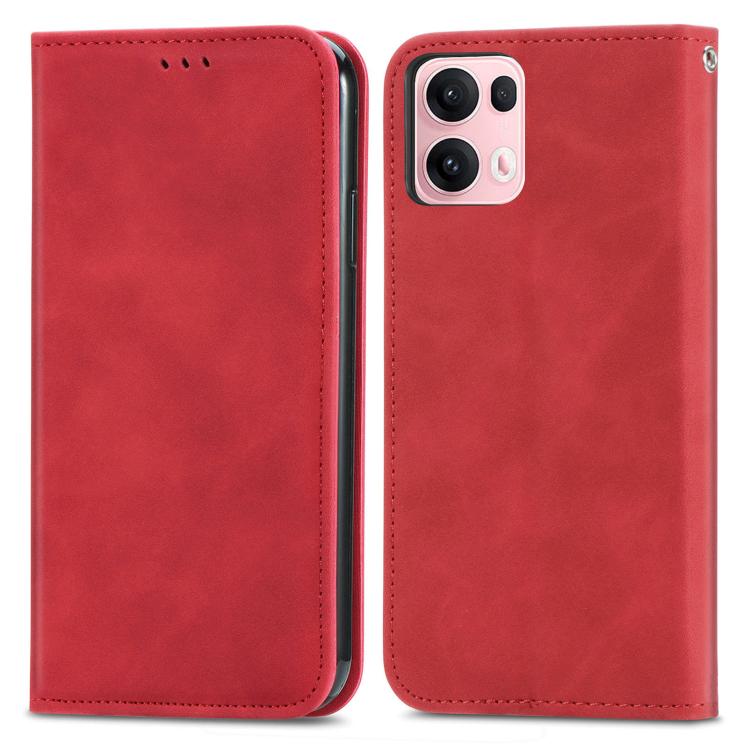 For OPPO Reno13 Pro Retro Skin Feel Magnetic Flip Leather Phone Case
