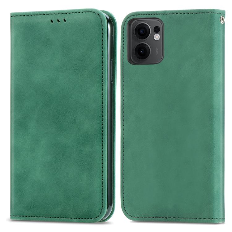 For OPPO Reno13 F Retro Skin Feel Magnetic Flip Leather Phone Case