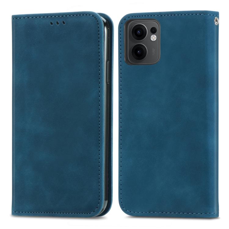For OPPO Reno13 F Retro Skin Feel Magnetic Flip Leather Phone Case