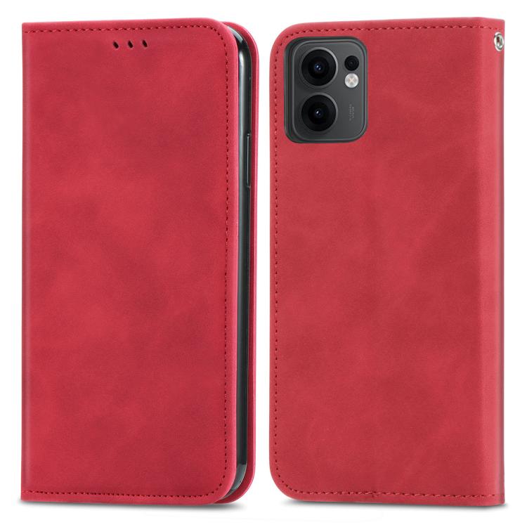For OPPO Reno13 F Retro Skin Feel Magnetic Flip Leather Phone Case