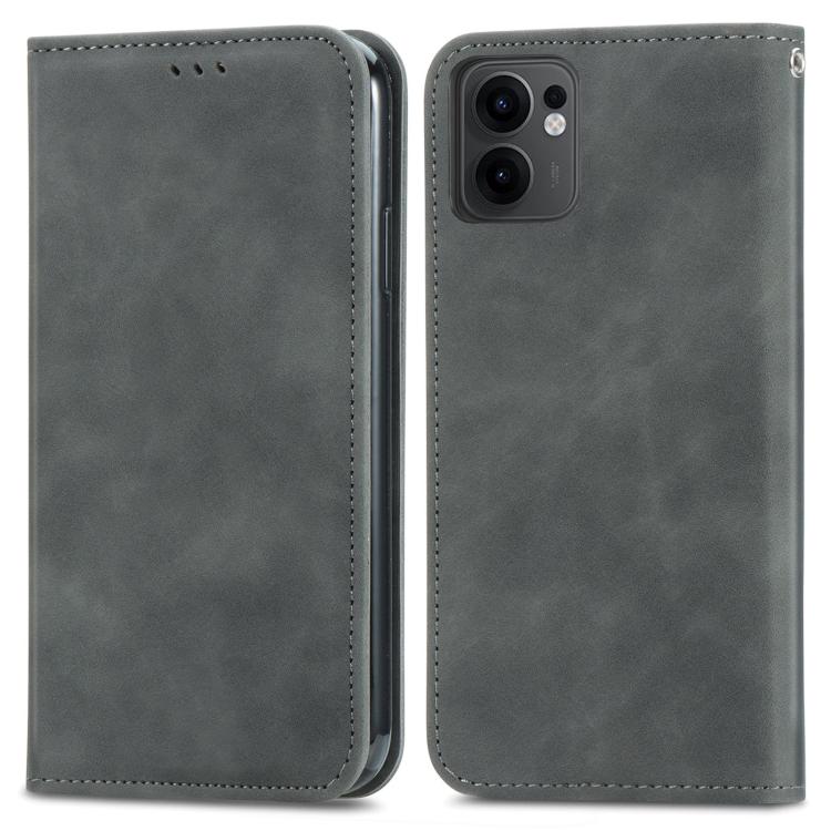 For OPPO Reno13 F Retro Skin Feel Magnetic Flip Leather Phone Case
