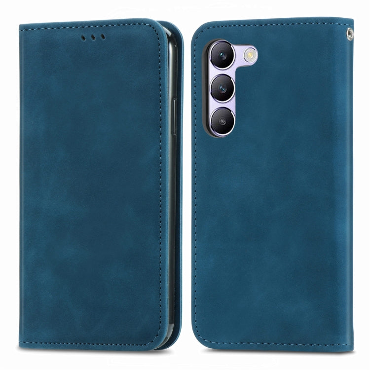 For vivo V40 SE Retro Skin Feel Magnetic Flip Leather Phone Case