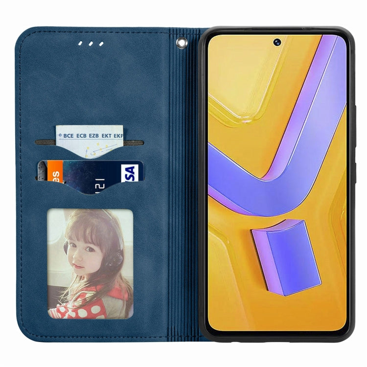 For vivo V40 SE Retro Skin Feel Magnetic Flip Leather Phone Case