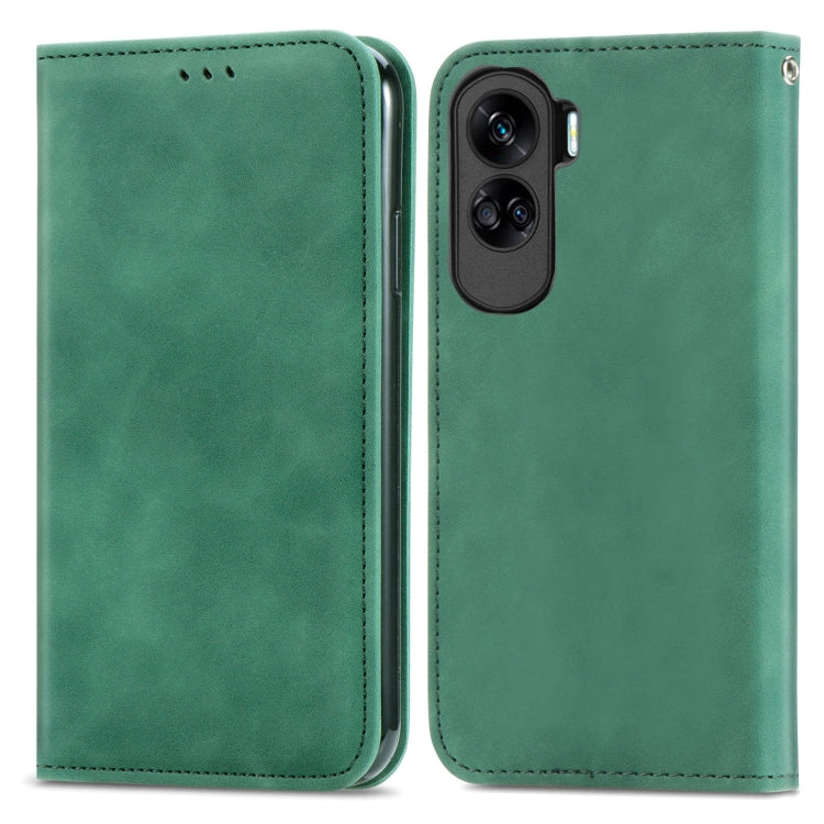 For Honor 90 Lite Retro Skin Feel Magnetic Flip Leather Phone Case