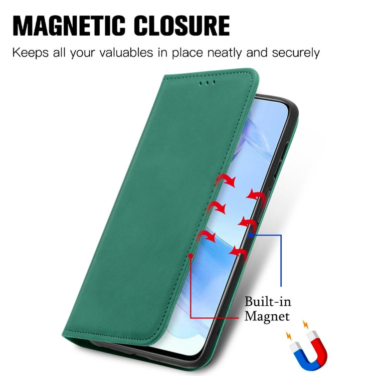 For Honor 90 Lite Retro Skin Feel Magnetic Flip Leather Phone Case