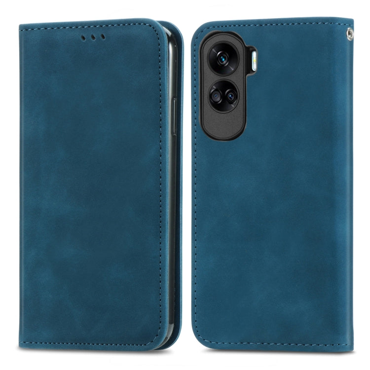 For Honor 90 Lite Retro Skin Feel Magnetic Flip Leather Phone Case