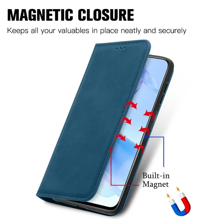 For Honor 90 Lite Retro Skin Feel Magnetic Flip Leather Phone Case