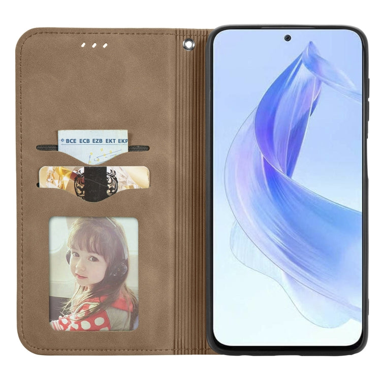 For Honor 90 Lite Retro Skin Feel Magnetic Flip Leather Phone Case