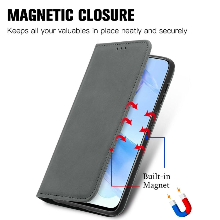 For Honor 90 Lite Retro Skin Feel Magnetic Flip Leather Phone Case