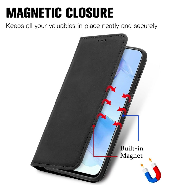 For Honor 90 Lite Retro Skin Feel Magnetic Flip Leather Phone Case