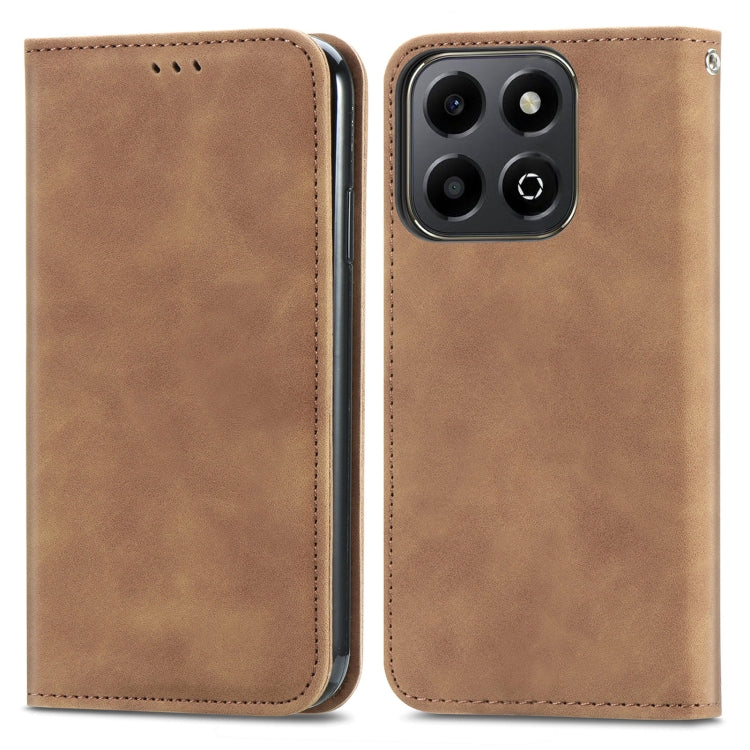 For Honor 200 Smart Retro Skin Feel Magnetic Flip Leather Phone Case