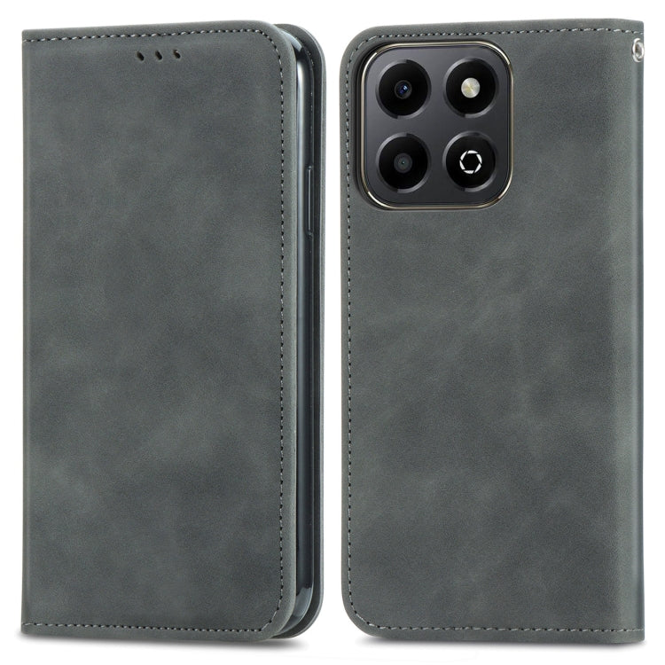 For Honor 200 Smart Retro Skin Feel Magnetic Flip Leather Phone Case
