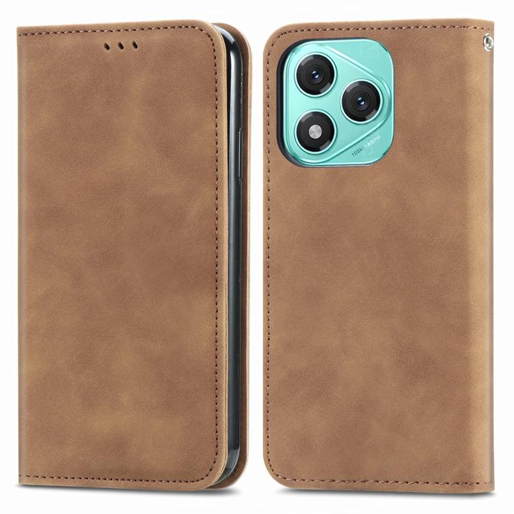 For Honor 400 Lite Global Retro Skin Feel Magnetic Flip Leather Phone Case