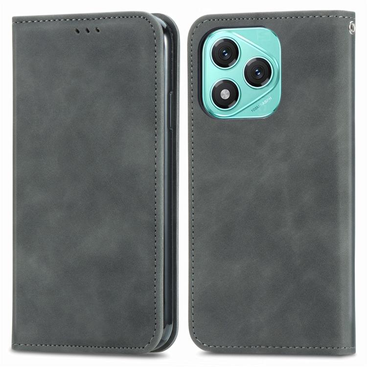 For Honor 400 Lite Global Retro Skin Feel Magnetic Flip Leather Phone Case