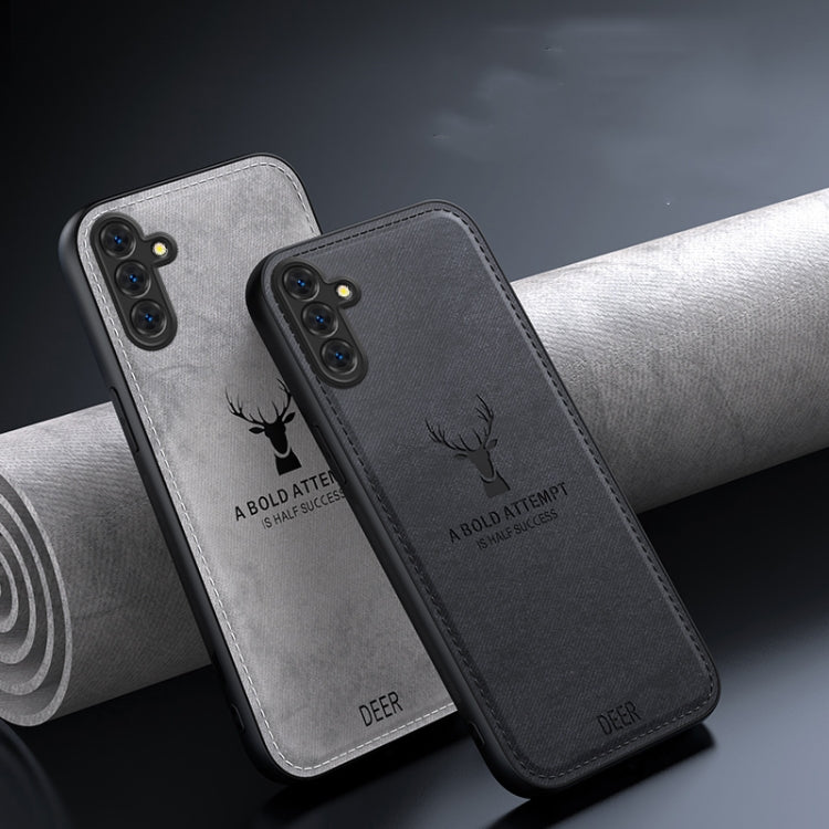 For Samsung Galaxy A26 5G Deer Head Cloth Skin All-inclusive Phone Case