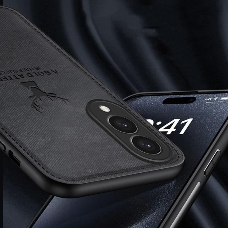 For Samsung Galaxy S25 Edge 5G Deer Head Cloth Skin All-inclusive Phone Case