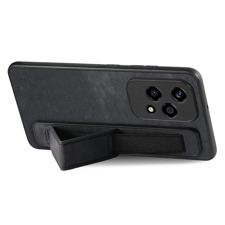 For Honor 200 Lite Golbal Retro Wristband Holder Leather Back Phone Case