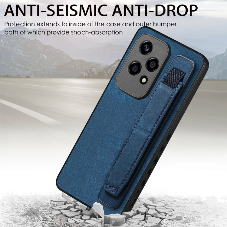For Honor 200 Lite Golbal Retro Wristband Holder Leather Back Phone Case