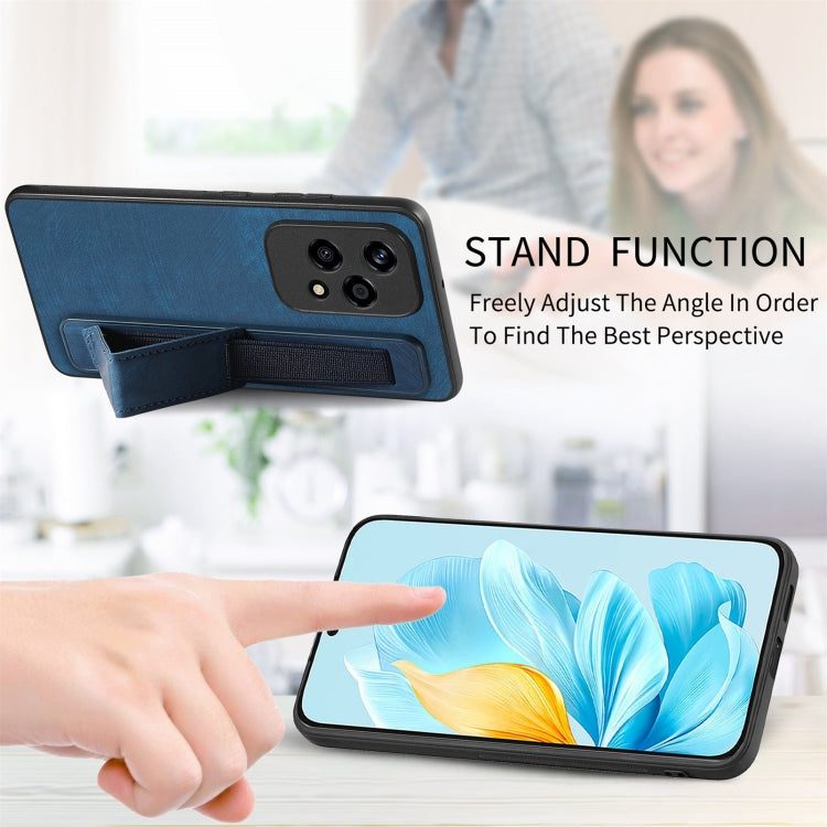 For Honor 200 Lite Golbal Retro Wristband Holder Leather Back Phone Case