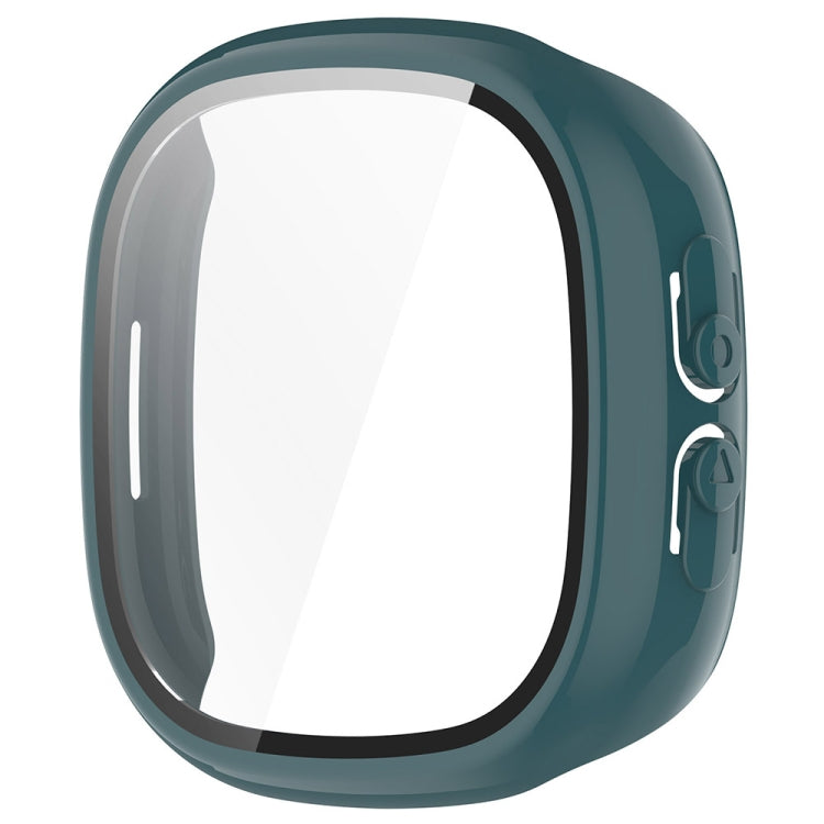 For Fitbit Ace LTE  PC + Tempered Glass Film Integrated Watch Protective Case