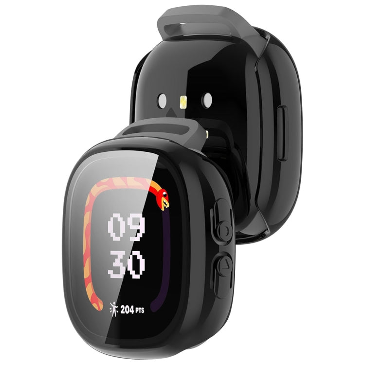 For Fitbit Ace LTE  PC + Tempered Glass Film Integrated Watch Protective Case