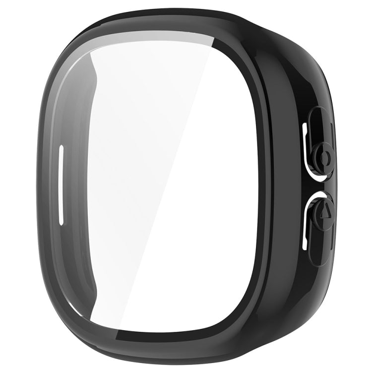 For Fitbit Ace LTE  PC + Tempered Glass Film Integrated Watch Protective Case