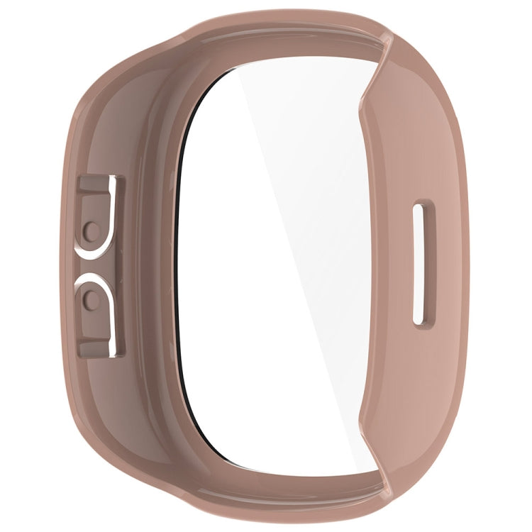 For Fitbit Ace LTE  PC + Tempered Glass Film Integrated Watch Protective Case