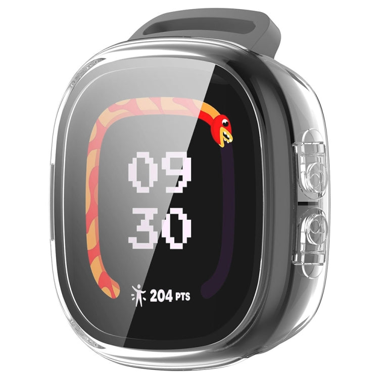 For Fitbit Ace LTE  PC + Tempered Glass Film Integrated Watch Protective Case
